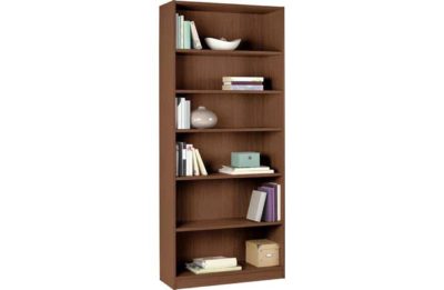 HOME Maine Extra Deep Bookcase with Drawers Black Ash